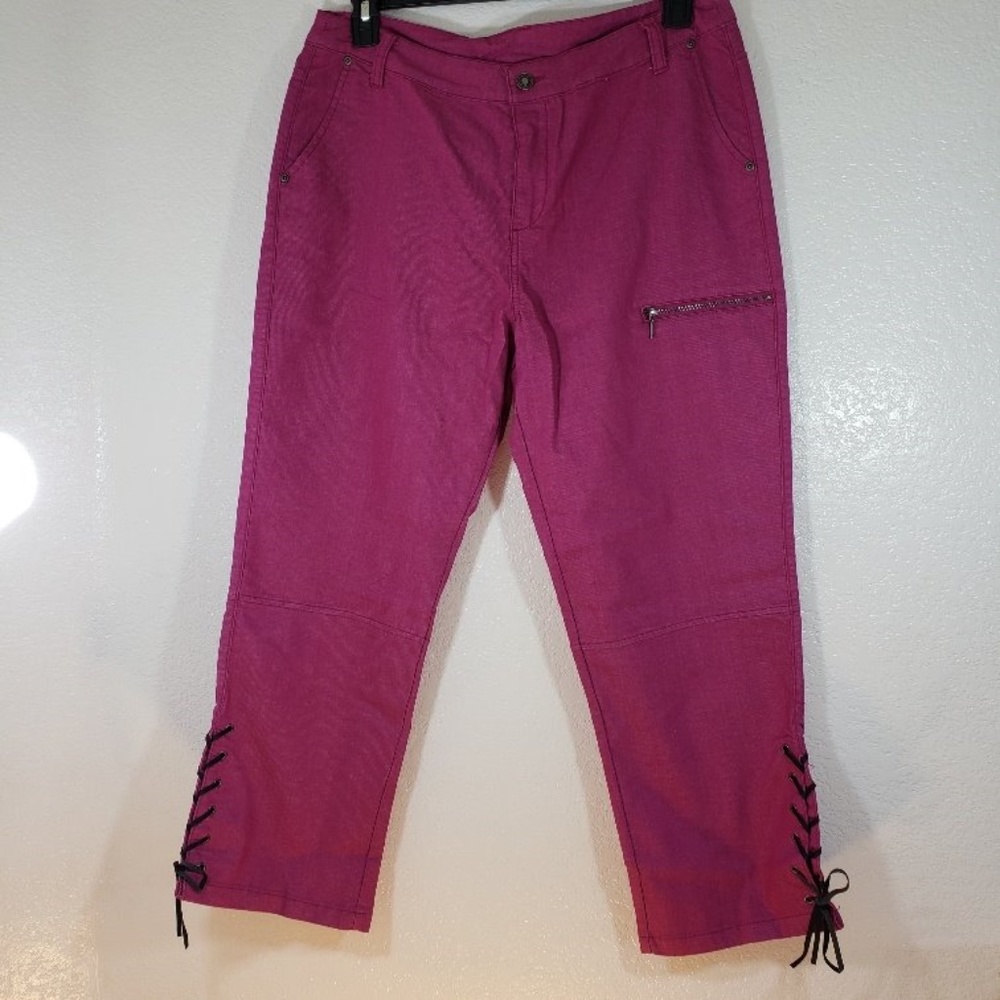 Anthony Originals Pink Cropped Jeans Sz 14 NWT